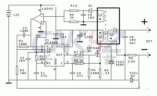 開關(guān)電源型高耐壓恒流源電路